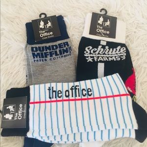 3 Pairs The Office Schrute Farms Crew Socks